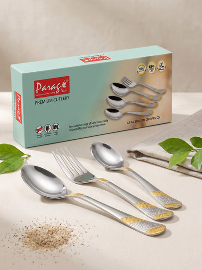 Cutlery Set | 18pc | Stainless Steel | Gold | Elegant