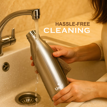 Thermosteel Hot & Cold Water Bottle 1000ml | 304 SS Vacuum Flask, 24 Hrs Hot & Cold, Leak & Rust Proof
