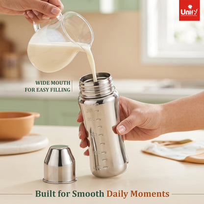 Baby Feeding Bottle 250ml Stainless Steel Anti-Colic – Parage