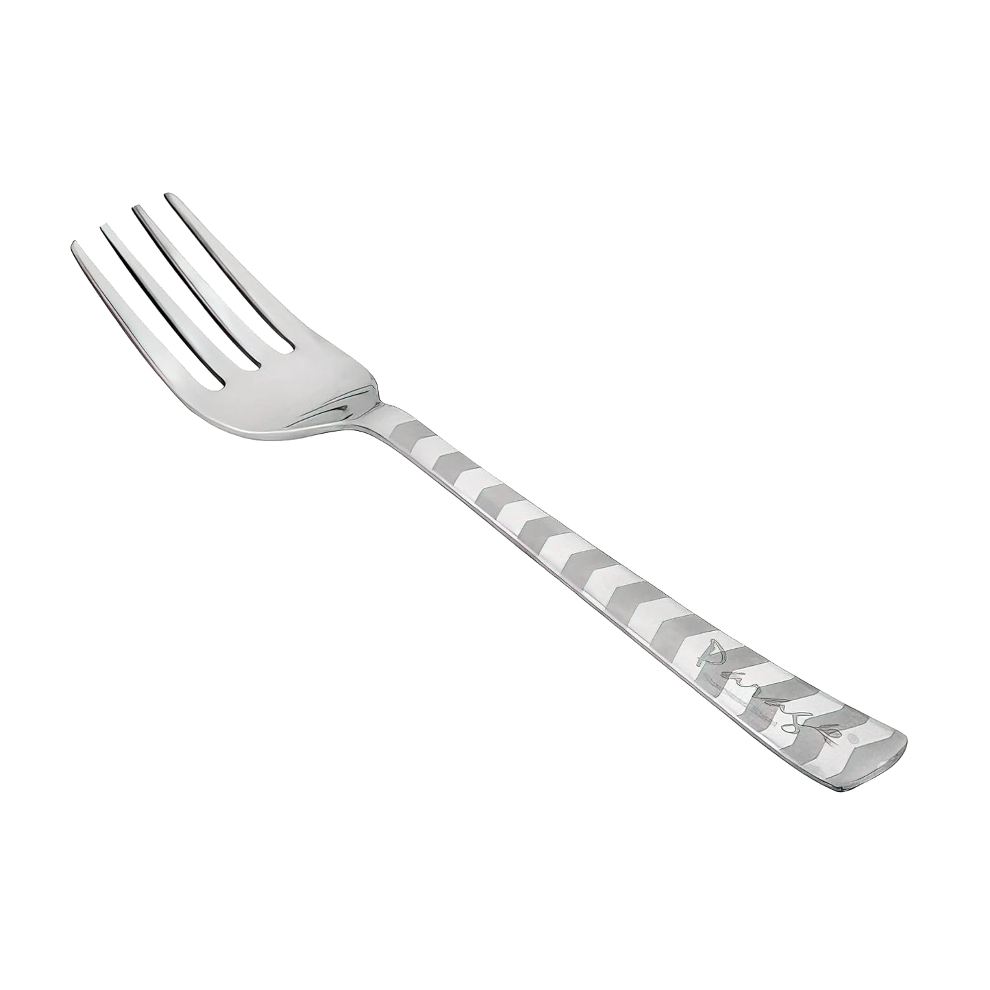 6-Piece Stainless Steel Dinner Fork Set | 18cm Premium Fruit & Dining Forks, Shiny Sturdy Handle (Arrow Design)