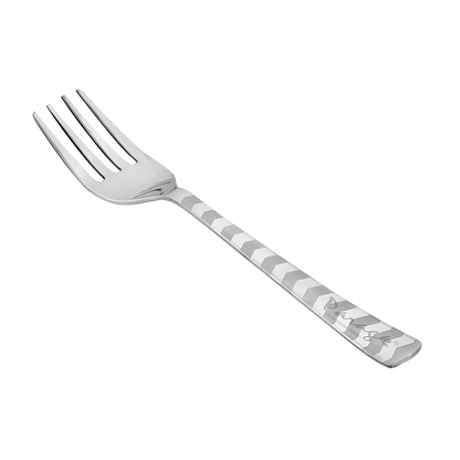 6-Piece Stainless Steel Dinner Fork Set | 18cm Premium Fruit & Dining Forks, Shiny Sturdy Handle (Arrow Design)
