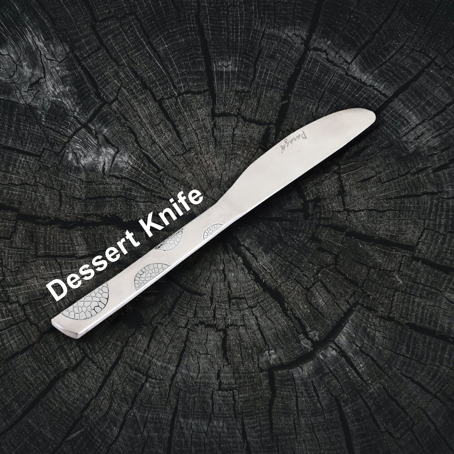 3-Piece Stainless Steel Premium Butter Knives | 3mm Thick, Moonpress Design, Luxury Tableware for Jam & Butter Spreading
