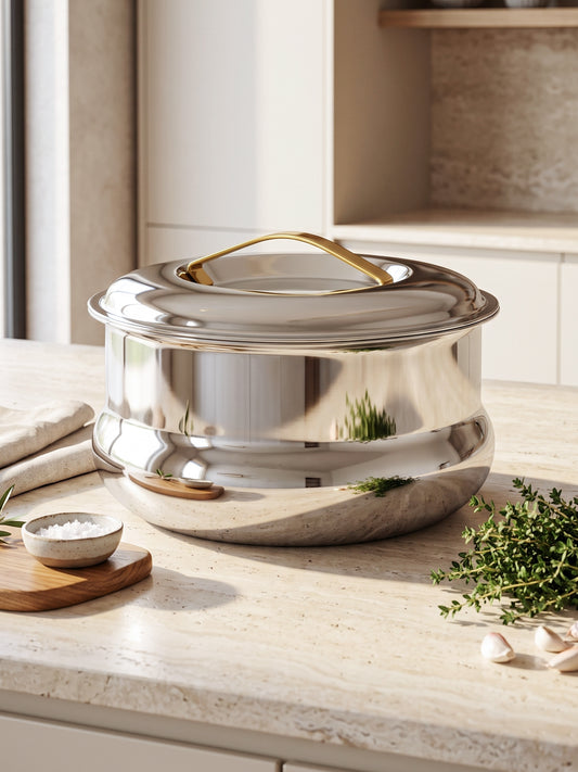 Insulated Casserole | 3000ml | Stainless Steel | Silver | Mirror Finish