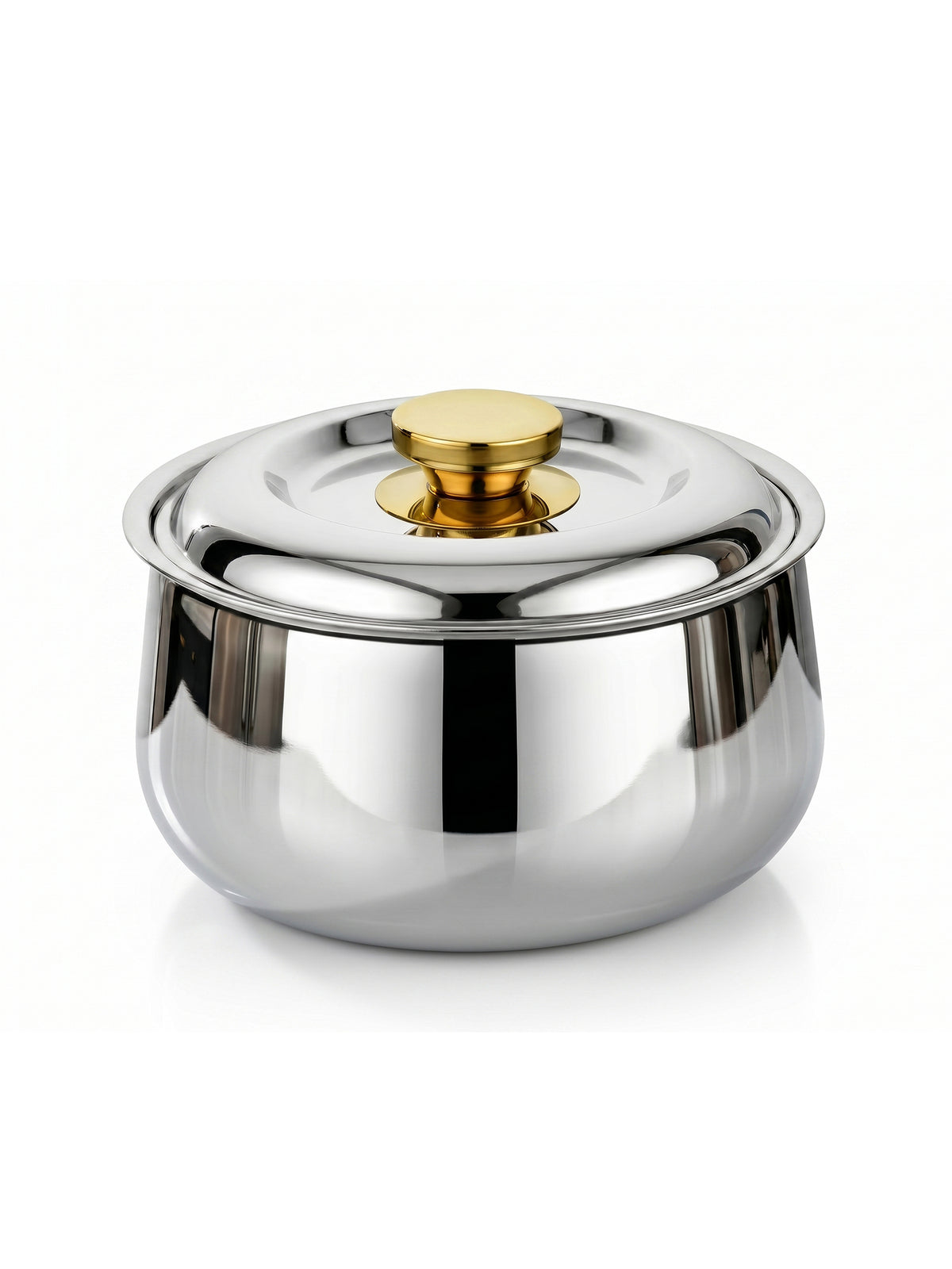 Insulated Casserole 2200ml Stainless Steel Golden Mirror Finish – Parage