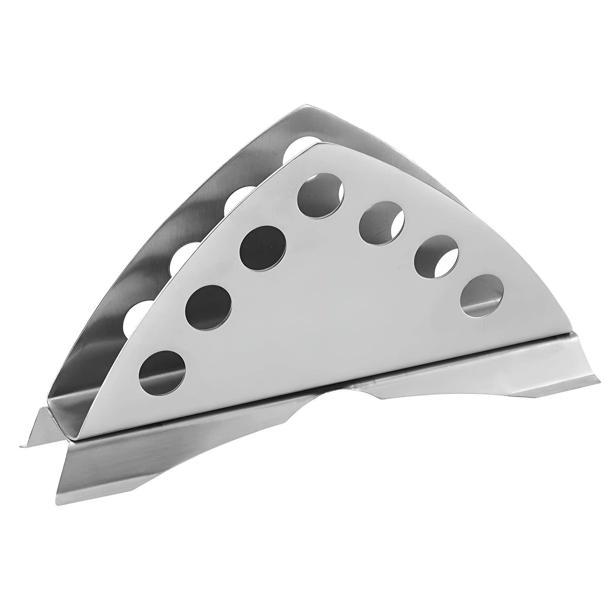 1 Pc Stainless Steel Napkin Holder - Matt Finish, Slotted Round, Kitchen & Dining