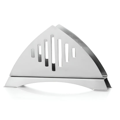 1-Piece Stainless Steel Napkin Holder | Tissue Paper Stand for Kitchen, Dining, Restaurants & Cafes, Matt Finish Slotted Lines