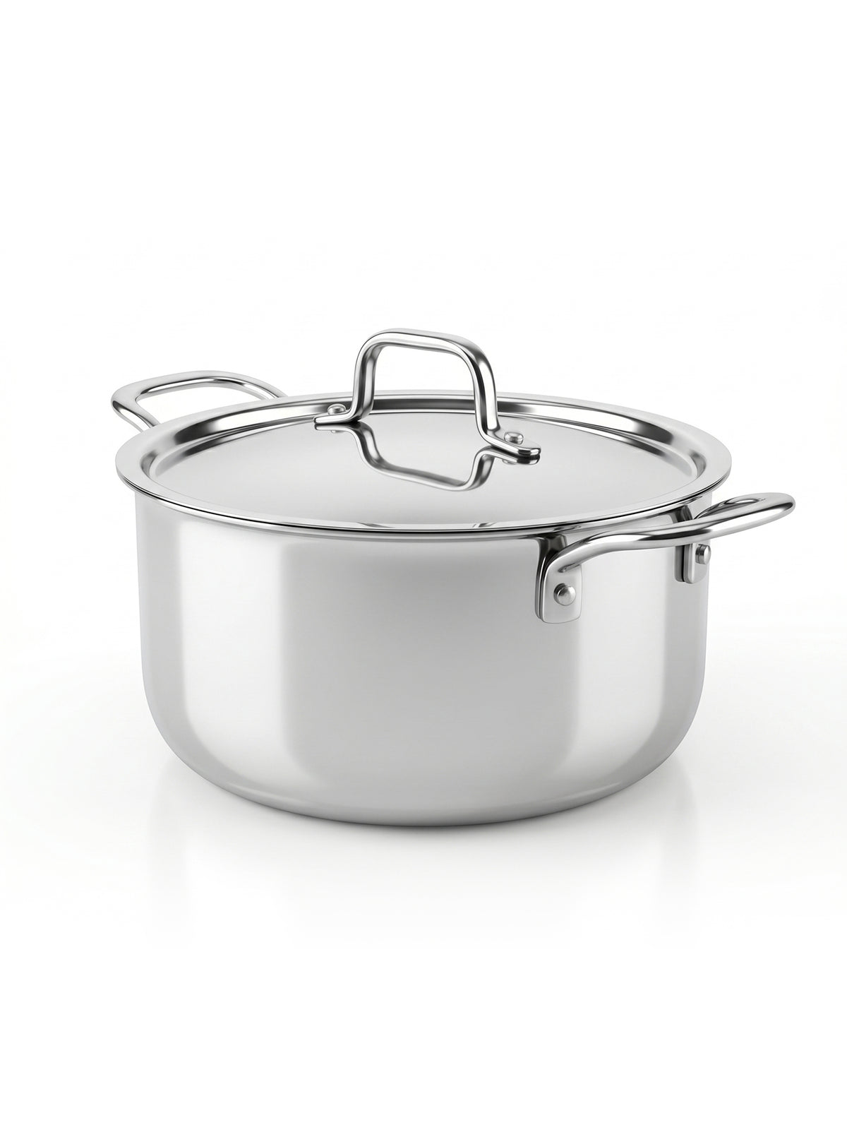 Biryani Pot 1700ml Stainless Steel Silver Tri-Ply – Parage