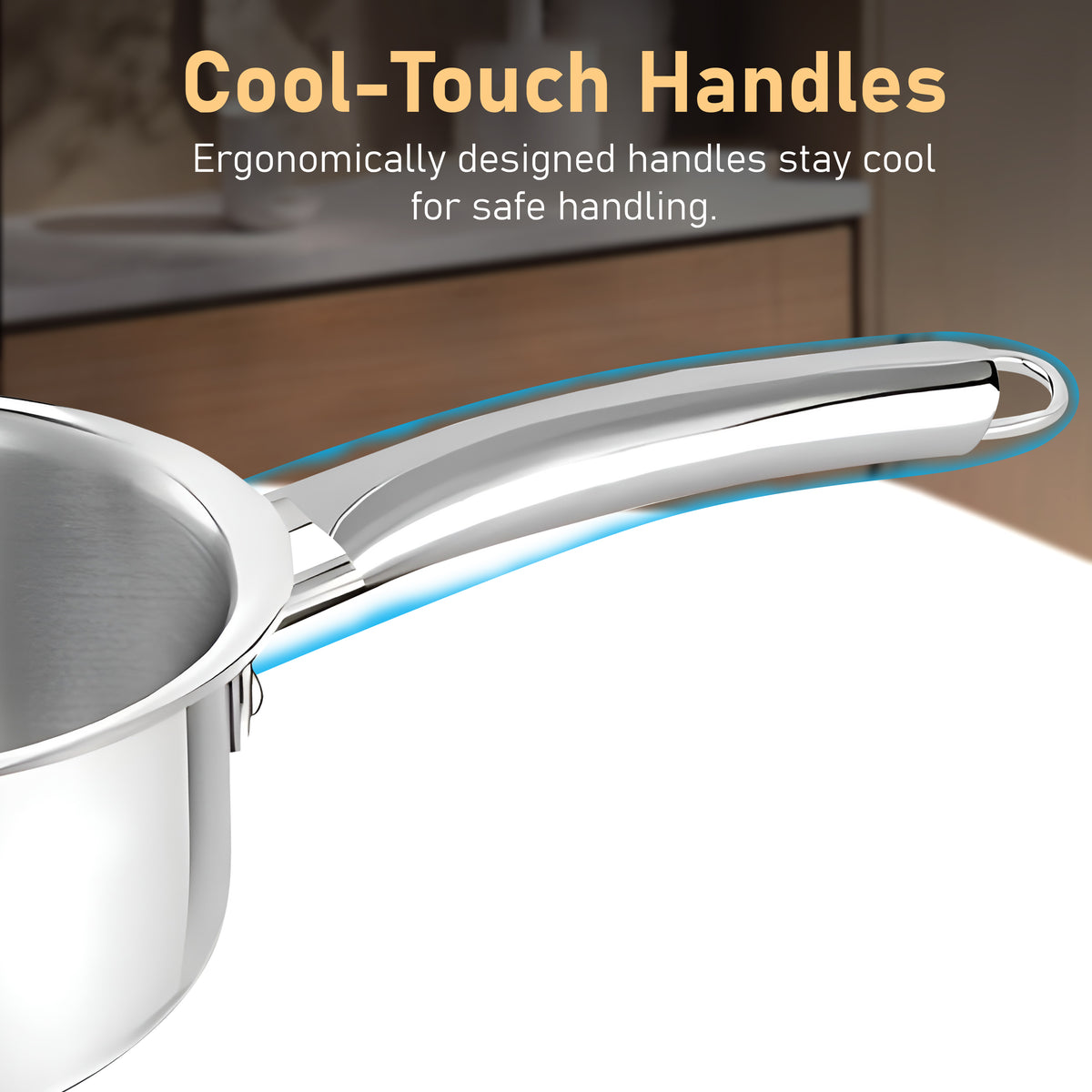 Saucepan 16cm, 1.75l Stainless Steel Silver Tri-Ply – Parage