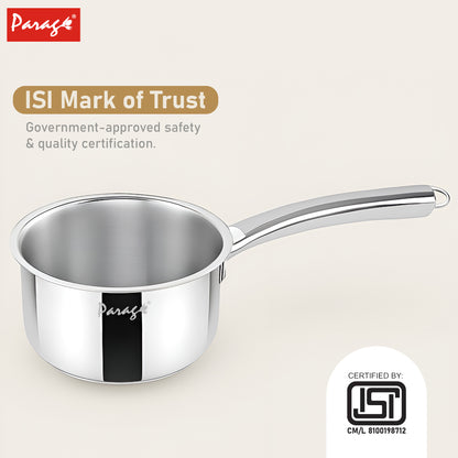 Saucepan 16cm, 1.75l Stainless Steel Silver Tri-Ply – Parage