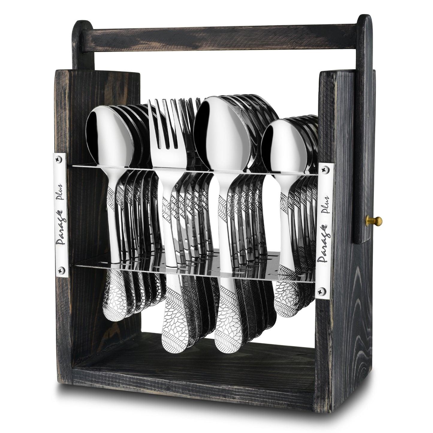 25-Piece Stainless Steel Imperial Cutlery Set | Includes 6 Tea Spoons, 6 Table Spoons, 6 Table Forks, 6 Dinner Spoons - Stylish Dining Set