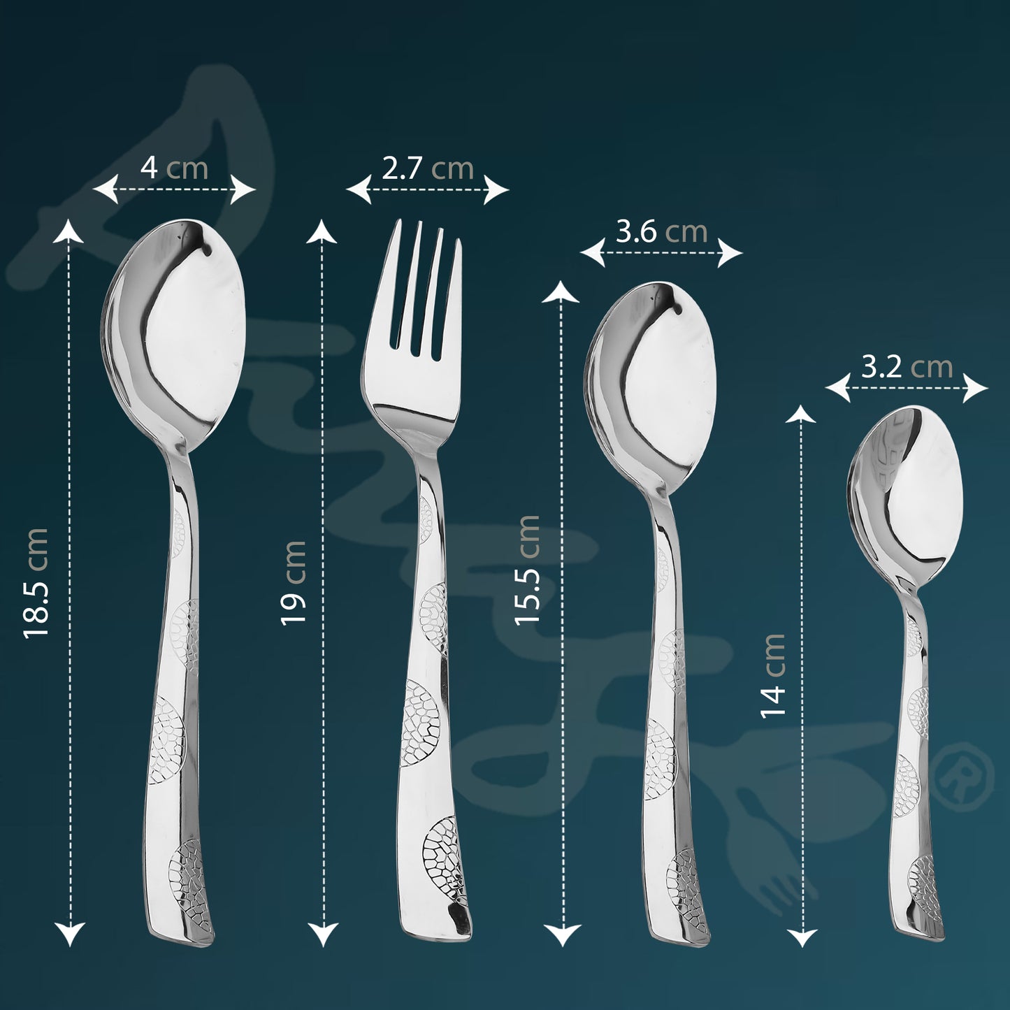 Cutlery Set | Stainless Steel | Moonpress Wooden Stand